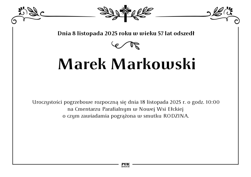 Marek Markowski - nekrolog